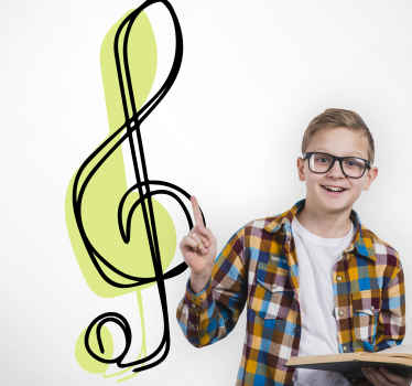 Sticker musique accent de notation musicale - TenStickers