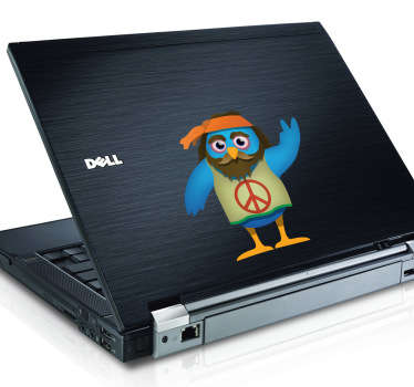 Peace Tweet Laptop Sticker - TenStickers