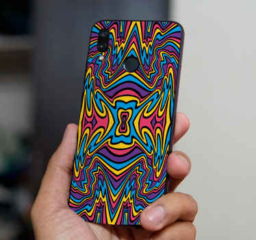 Vibrant Swirl Pattern Samsung stickers - TenStickers