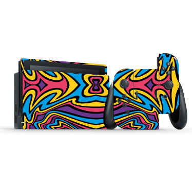 Vibrant colorful design nintendo sticker - TenStickers