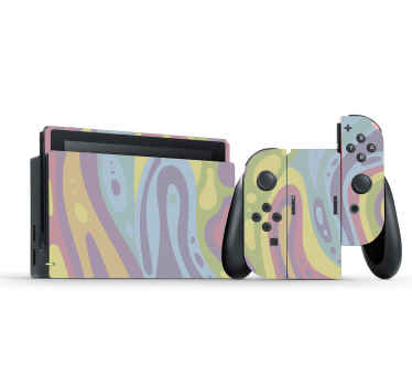 Sticker 3DS XL Effet de lampe à lave colorée - TenStickers