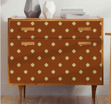 Vinilo para mueble motivo de lunares - TenVinilo