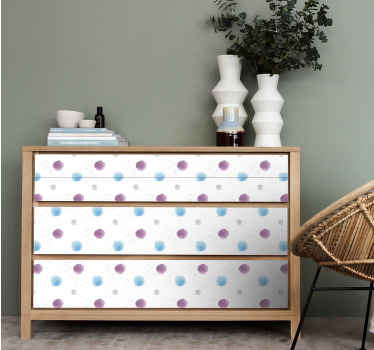 Colorful Dot Patterns furniture sticker - TenStickers