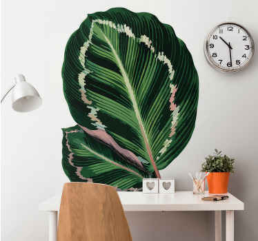 Large Leaf Decoration plant sticker - TenStickers