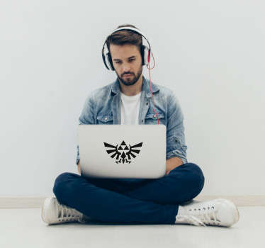 Vinilo gamer Zelda triforce - TenVinilo