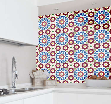 Azulejo hidráulico parede árabe - TenStickers