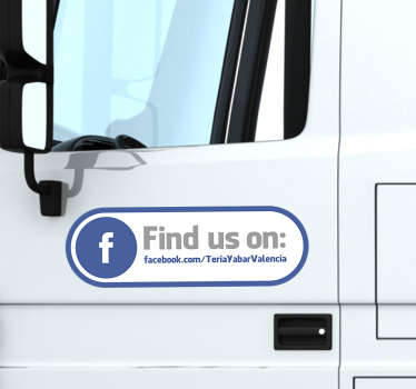 Find Us On Facebook Business Sticker - TenStickers