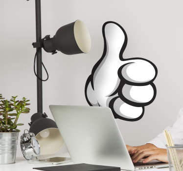 Thumbs Up Laptop Sticker - TenStickers