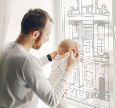 オランダの家ウィンドウステッカー - TENSTICKERS