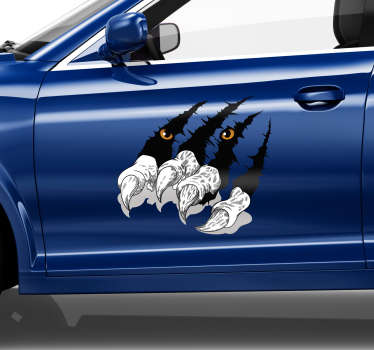 老虎的爪子汽车贴纸 - TenStickers