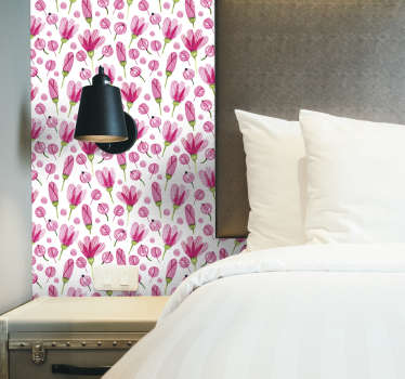 Ikea nalepke roza cvetov - TenStickers