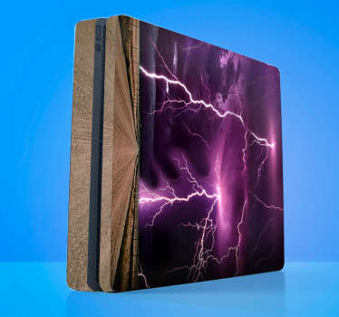 PS4 Skin im Blitzdesign lila - TenStickers
