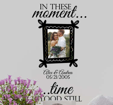 벽에 시간 정지 프레임 스티커 - TenStickers