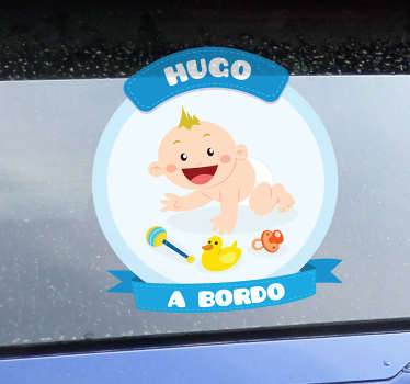 Adhesivo bebé a bordo para coche - TenVinilo
