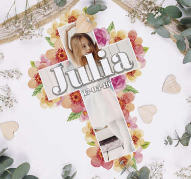 Vinilo casa mi primera comunión personalizable - TenVinilo