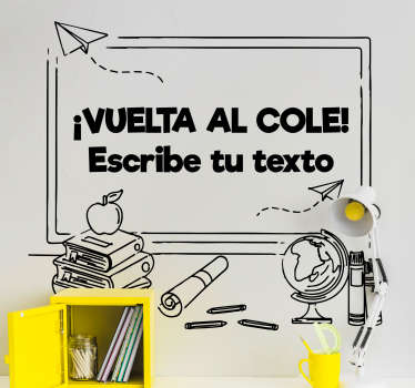 Vinilo para escaparate la vuelta al cole  - TenVinilo