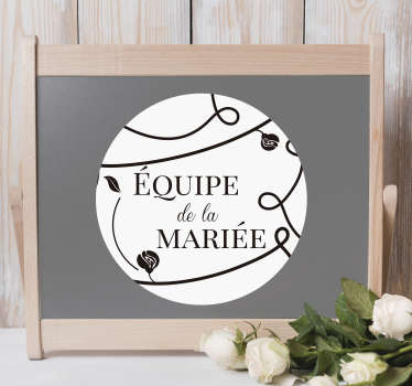 Sticker mariage rond - TenStickers