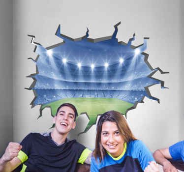 3D fodboldstadion wallsticker - TenStickers