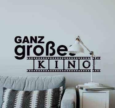 Wandtattoo Kino Großes kino - TenStickers