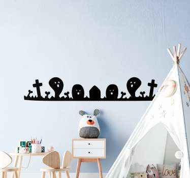 ハロウィン要素ボーダーステッカー - TENSTICKERS