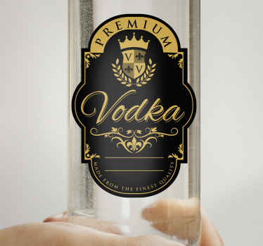 Naklejka na ścianę Czarna wódka Premium - TenStickers