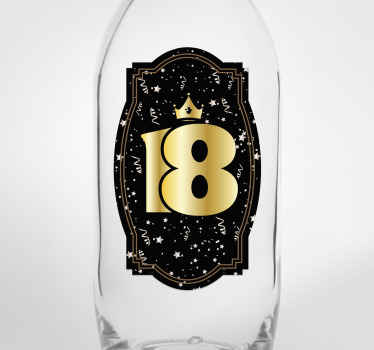 18. Fødselsdag vodka tally væg klistermærke - TenStickers