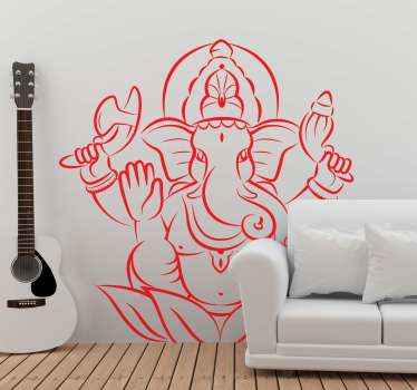 Ganesha Sri Lanka wall sticker - TenStickers
