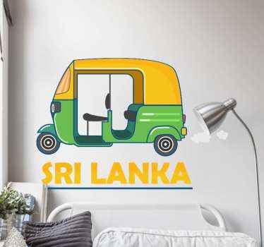 Sri Lanka tuk tuk wall sticker - TenStickers