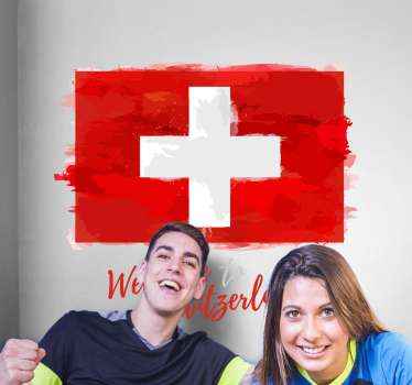 Aufkleber Willkommen in der schweiz - TenStickers