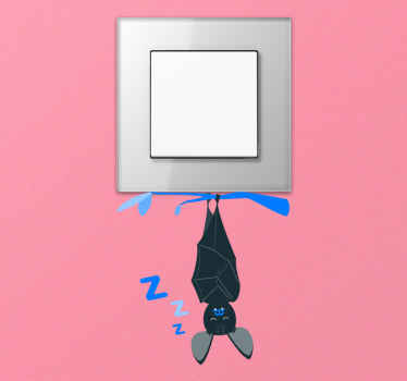 Autocolantes interruptores Texto desligado do morcego - TenStickers