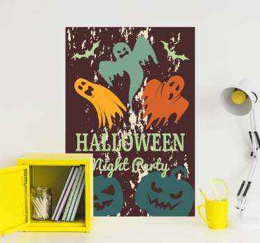 Hayalet cadılar bayramı ruhları hayvan çıkartması - TenStickers