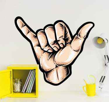 Autocolante para PC Autocolante de shaka mão - TenStickers