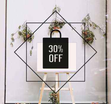 πωλήσεις κομψό εικονίδιο παραθύρου - TenStickers