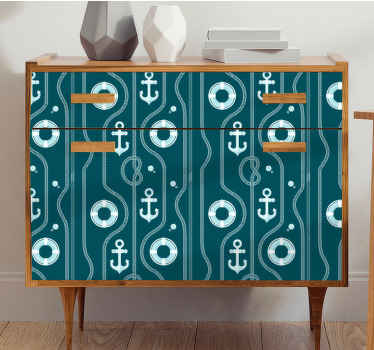 Meripuku ja ankkuri Huonekalutarrat - Tenstickers