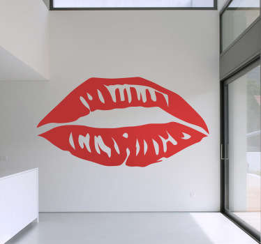 Synthesized Lips Decorative Sticker - TenStickers