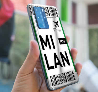 Milan huawei'ye uçak bileti çıkartması - TenStickers