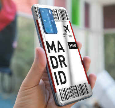 Madrid airport pass huawei sticker - TenStickers