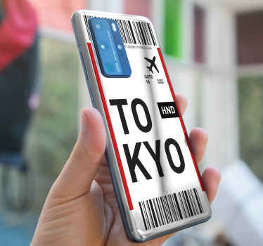 Tokyo ticket layout huawei sticker - TenStickers