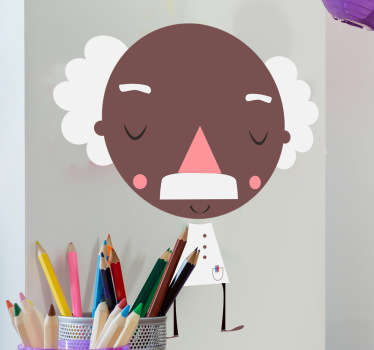 Decore os quartos dos seus filhos com este autocolante de parede infantil, de um dos maiores génios que o nosso planeta já teve.