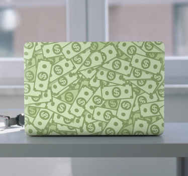 Vinilo para portátiles Billetes de un dólar en todo el patrón - TenVinilo