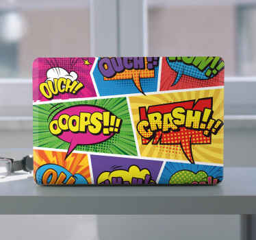 Comic Speech Bubbles laptop skin - TenStickers