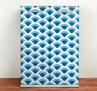 Wave Pattern Surface furniture sticker - TenStickers