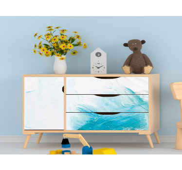 Vinilo para mueble Pintura al óleo con textura abstracta - TenVinilo