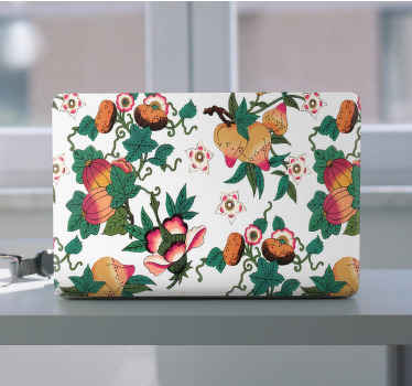 Laptop Aufkleber lebendiges blumenarrangement - TenStickers