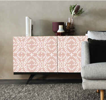 Vintage ornamental leaves furniture decal - TenStickers