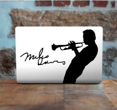 Jazz Musician Silhouette laptop skin - TenStickers