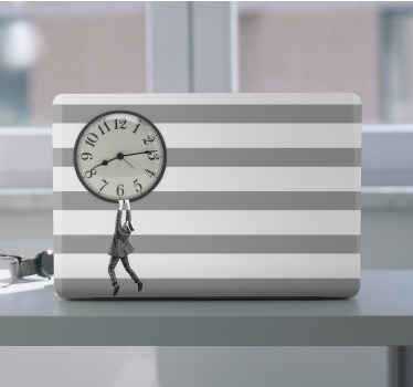 Time Management Figure laptop skin - TenStickers