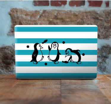 Playful Penguin Design laptop skin - TenStickers
