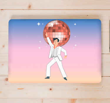 Adesivo per laptop celebrazione della scena disco - TenStickers