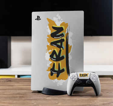 Urban style colorfull graffiti PS5 decal - TenStickers